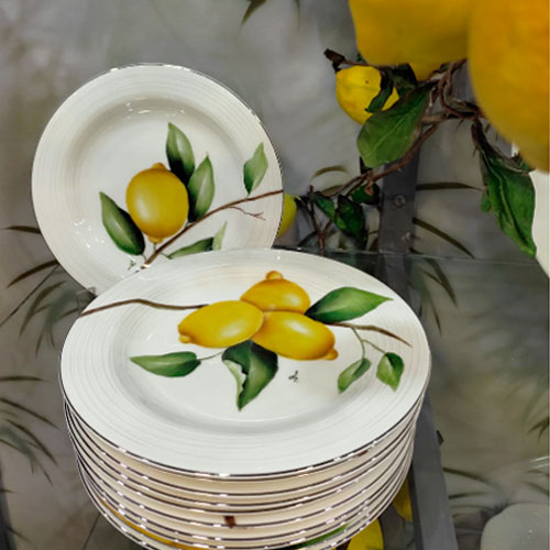 PLATO DE POSTRE INTERVENIDO LIMONES