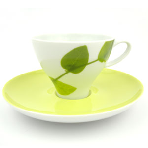 TAZA DE CAFE CON PLATO WAVES