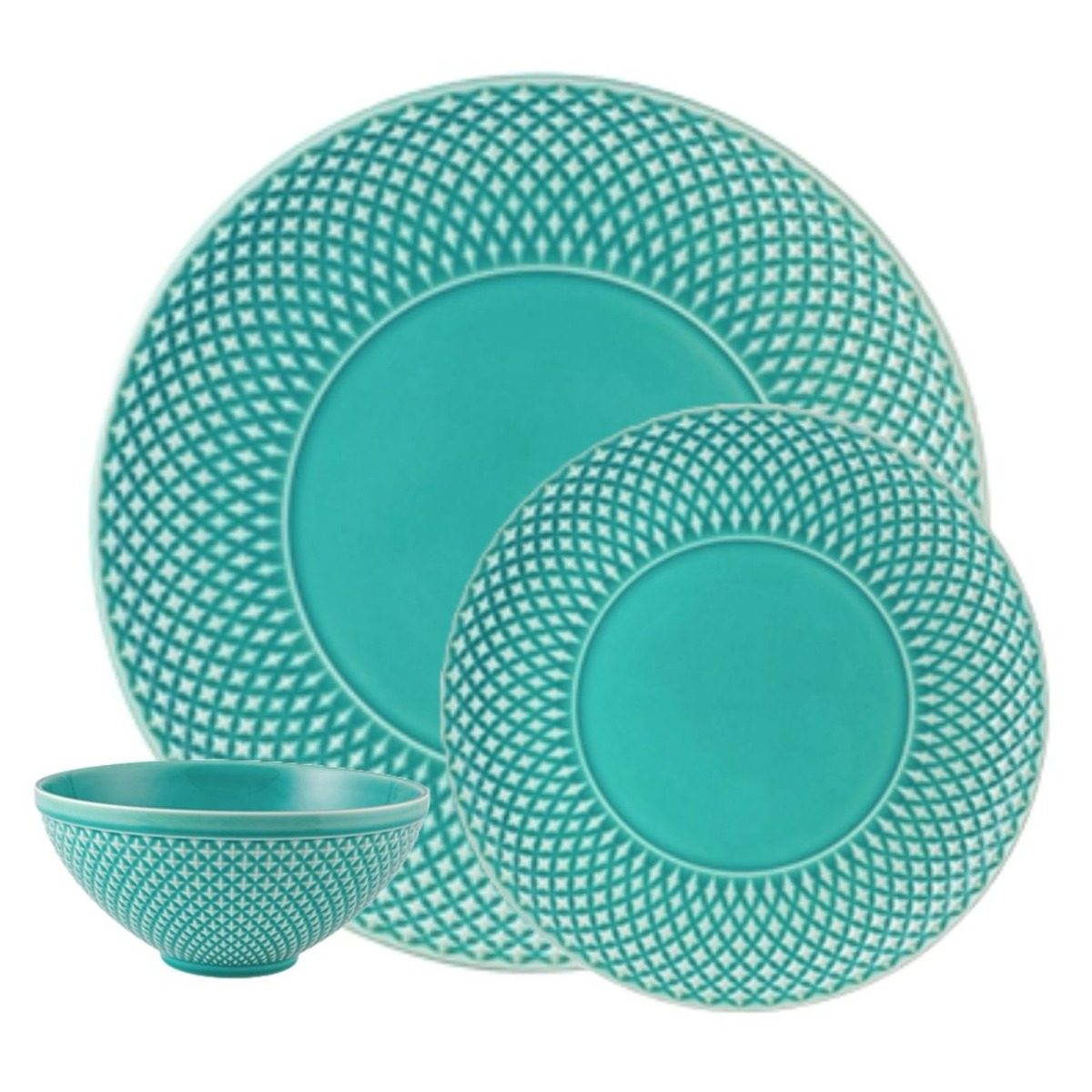 SET DE MESA BICOS TURQUESA