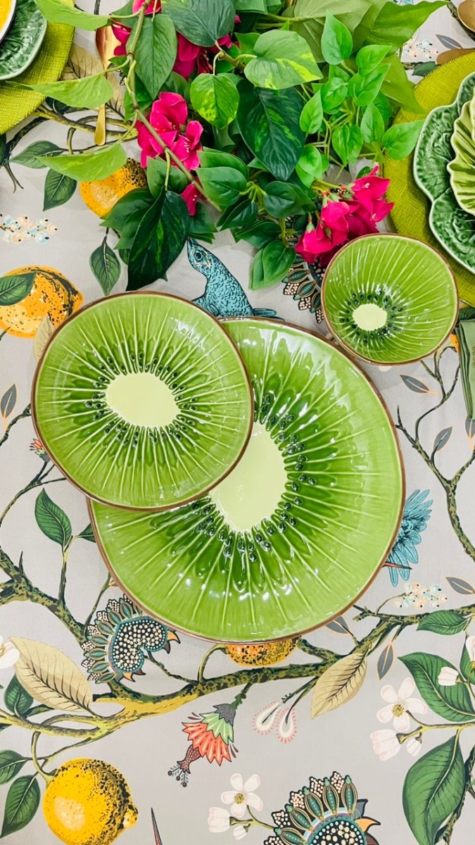 PLATO DE POSTRE KIWI