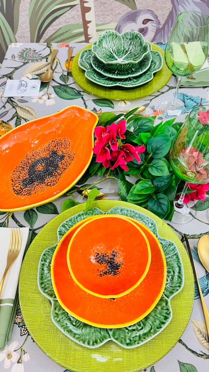 PLATO DE POSTRE PAPAYA