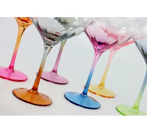 SET DE 6 COPAS RAINBOW
