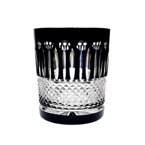 VASO BAJO DE CRISTAL NEGRO