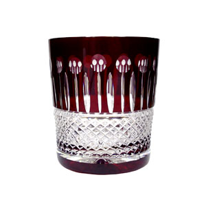 VASO BAJO DE CRISTAL RUBY