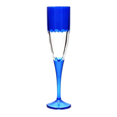 COPA DE FLUTE DE CRISTAL AZUL JULIA