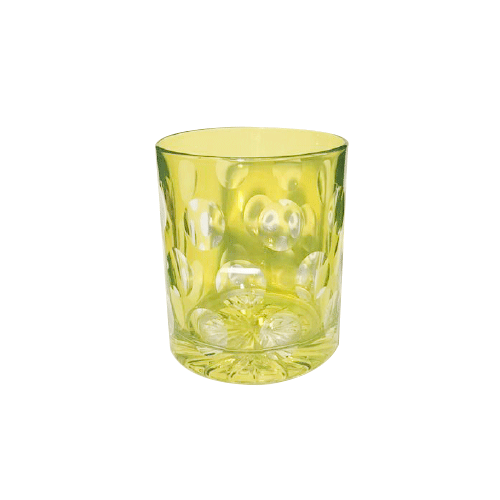 VASO BAJO DE CRISTAL VERDE CLARO BIBA