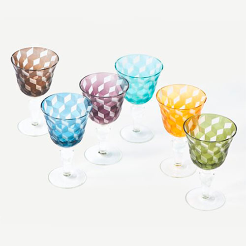 SET 6 COPAS BLOCKS MULTICOLOR