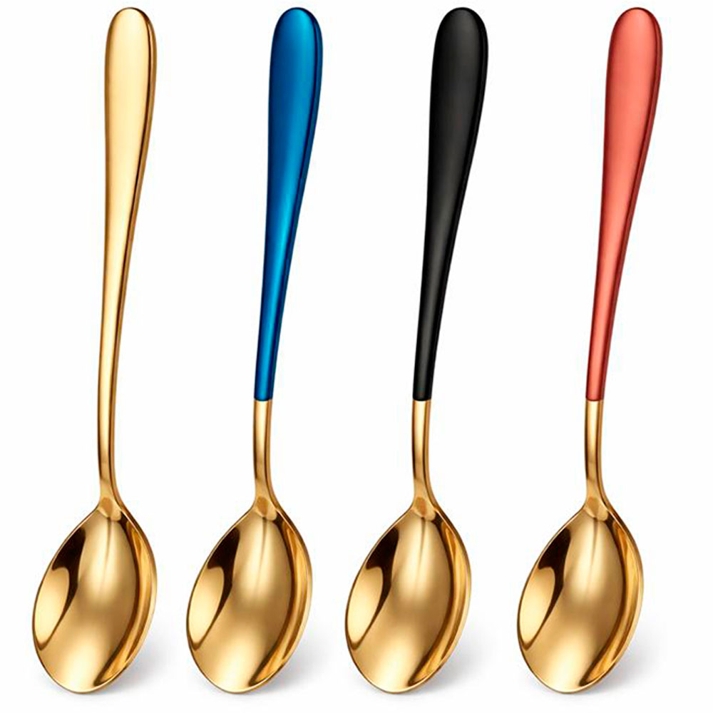 SET DE 4 CUCHARAS BICOLOR MULTICOLOR