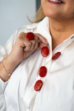 Bodychain Fuego coral