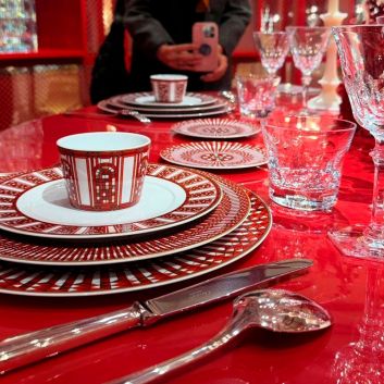 VAJILLA BACCARAT ARCADIA RED