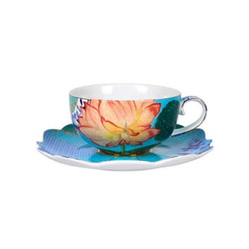 TAZA DE TE CON PLATO ROYAL MULTI