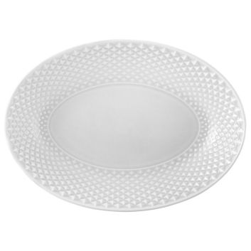 BANDEJA OVAL BICOS GRIS