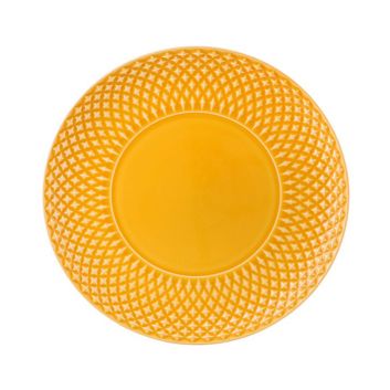 PLATO POSTRE BISCOS AMARILLO