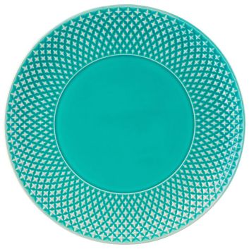 PLATO DE PRESENTACION BICOS TURQUESA