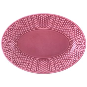 BANDEJA OVAL BICOS ROSA