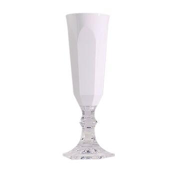COPA FLUTE DE CRISTAL SINTETICO BLANCA 