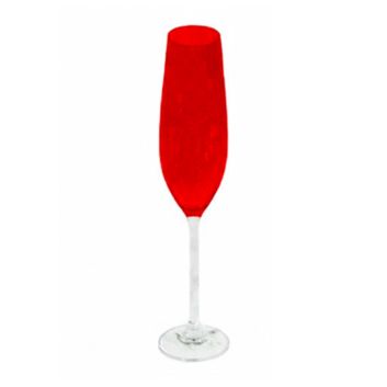 COPA FLUTE ROJA COLUMBA