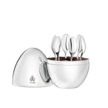 JUEGO DE CUCHARAS CHRISTOFLE PARA CAFE 6 PIEZAS MOOD MOOD