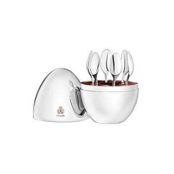JUEGO 6 CUCHARAS CAFE CHRISTOFLE MOOD PLATEADAS