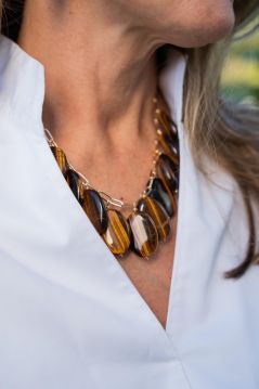 Collar ojo de tigre