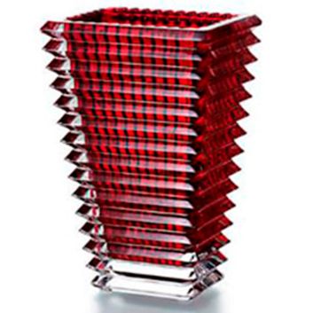 FLORERO BACCARAT PEQUEÑO ROJO RECTANGULAR EYE