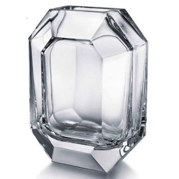 FLORERO BACCARAT OCTOGONE TRANSPARENTE