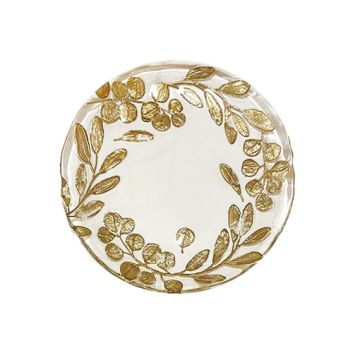 PLATO POSTRE TRANSPARENTE EUCALYPTUS