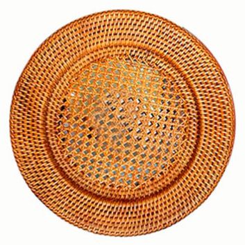 PLATO DE FONDO RATTAN