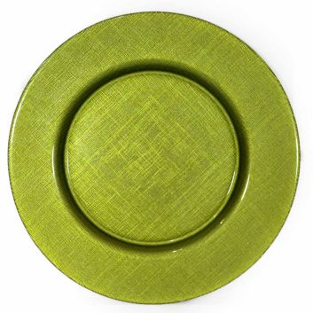 PLATO DE FONDO VERDE MANZANA