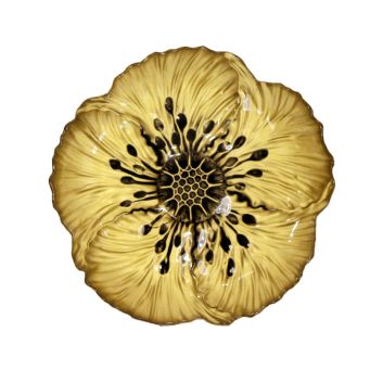 PLATO DE POSTRE FLORA BLACK PISTILL