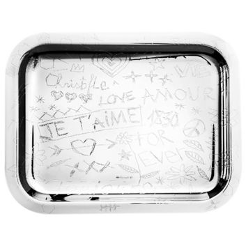 BANDEJA GRANDE RECTANGULAR CHRISTOFLE GRAFFITTI