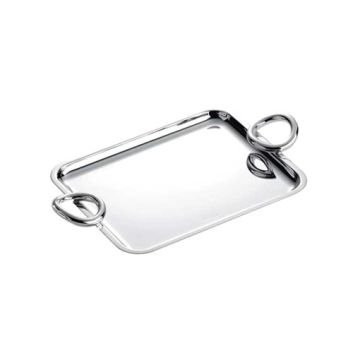 BANDEJA CHRISTOFLE RECTANGULAR 26X20CM VERTIGO