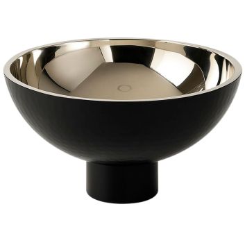 BOWL GIGANTE NEGRO CON BASE