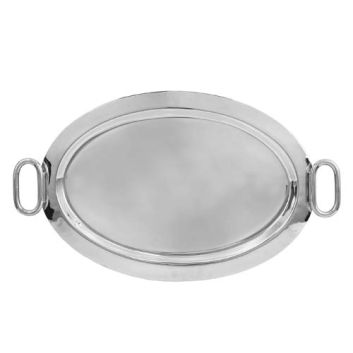 BANDEJA PLATEADA OVALADA CAPRI