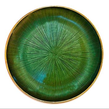 PLATO FONDO VERDE FOCUS