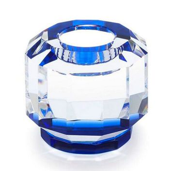 CANDELABRO CRISSY TRANSP-AZUL