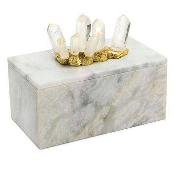 CAJA MEDIANA MARBLE LIXUS GRIS MARMOL