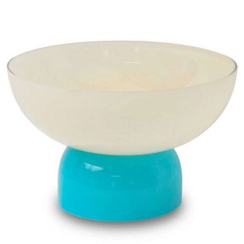 JARRON GRANDE YU BICOL BLANCO/TURQUESA