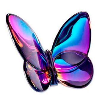 MARIPOSA DE CRISTAL BACCARAT BLUE SCARABEE