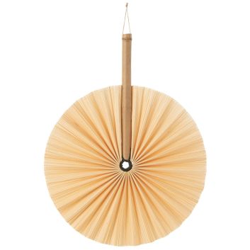 ABANICO REDONDO BAMBU NATURAL