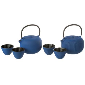 SET DE TE PARA 8 PERSONAS AZUL