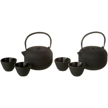 SET DE TE PARA 8 PERSONAS NEGRO