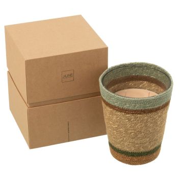 VELA GRANDE AROMATICA CESTA BEIGE