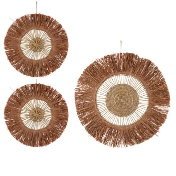 SET DE 3 PIEZAS DECORATIVAS PARA PARED