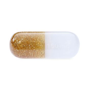 ACRILIC PILL PEQUEÑA BLANCA Y DOR