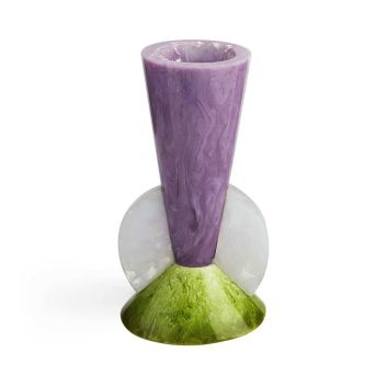 FLORERO CONICO MUSTIQUE PURPLE