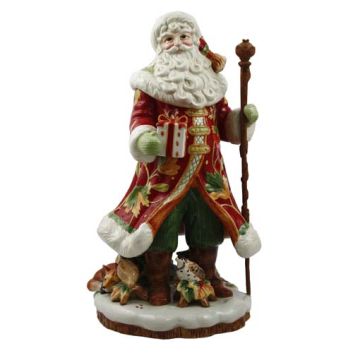 SANTA GRANDE DE PORCELANA HAPPY CHRISTMAS