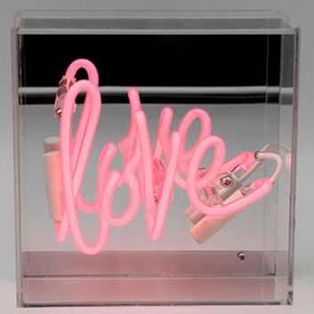 MINI CAJA ACRILICA NEON LOVE""