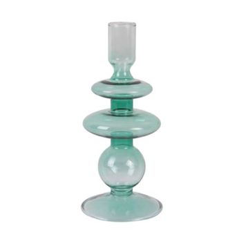 CANDELABRO DE VIDRIO MEDIANO ART RINGS