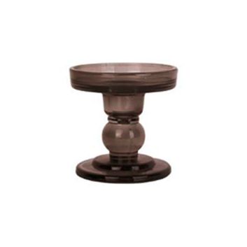 CANDELABRO DE VIDRIO PEQUEÑO ART BROWN